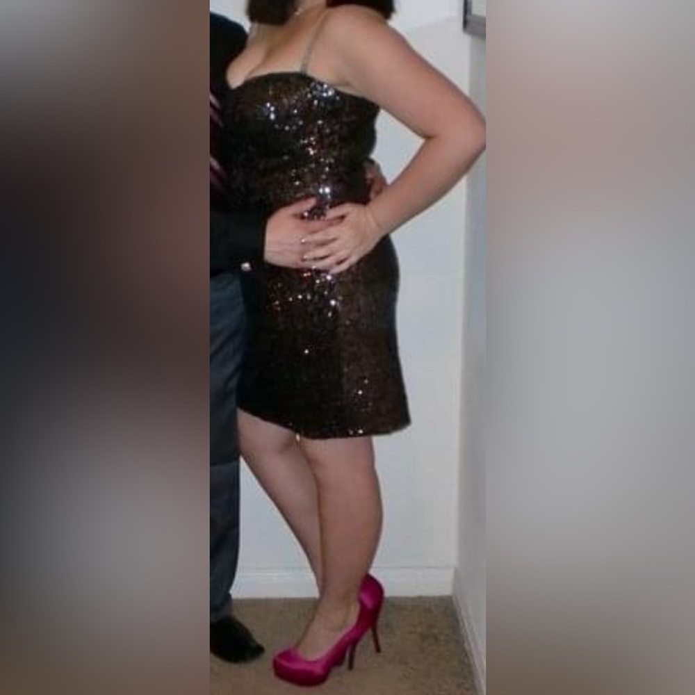 Dark Grey Gunmetal Black Sequin Dress Eras Tour
